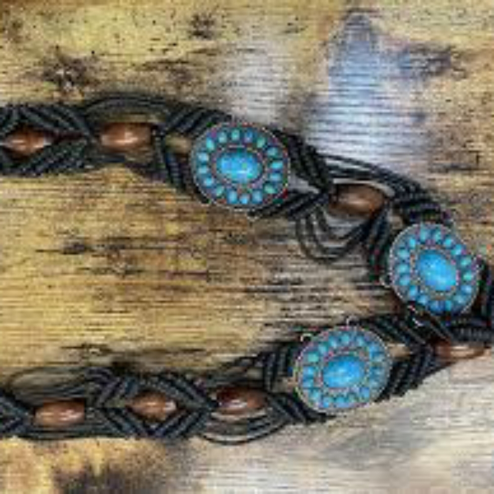 Concho braided belt